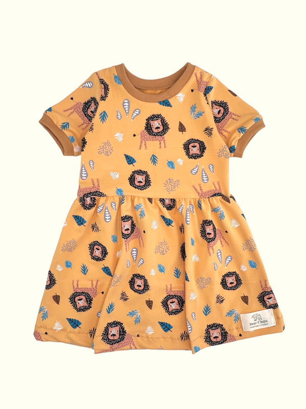 Yellow Lions Baby and Children's Dress