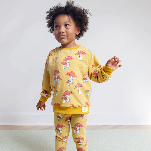 Ochre Toadstools Baby and Children's Sweater