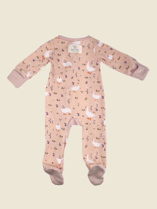 Pink Goose Baby and Children's Zip Sleepsuit