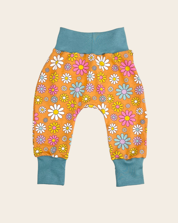 Orange Flowers Baby and Children's Harem Pants