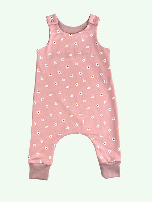 Pink Daisies Baby and Children's Romper