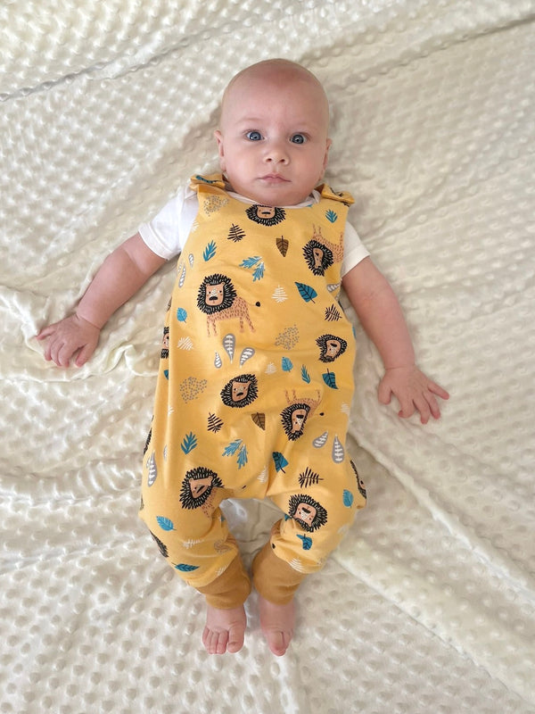 Yellow Lions Baby and Children's Romper