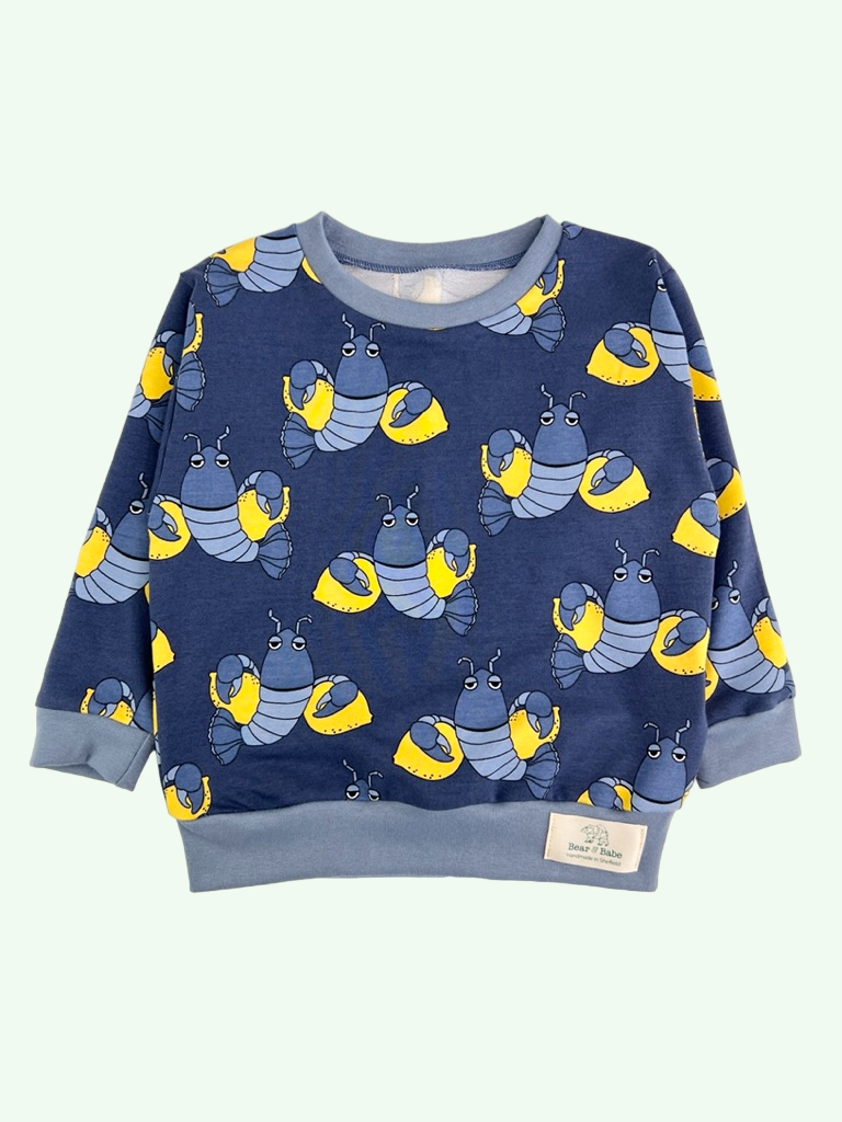 Navy Shelldon Baby and Children's Sweater