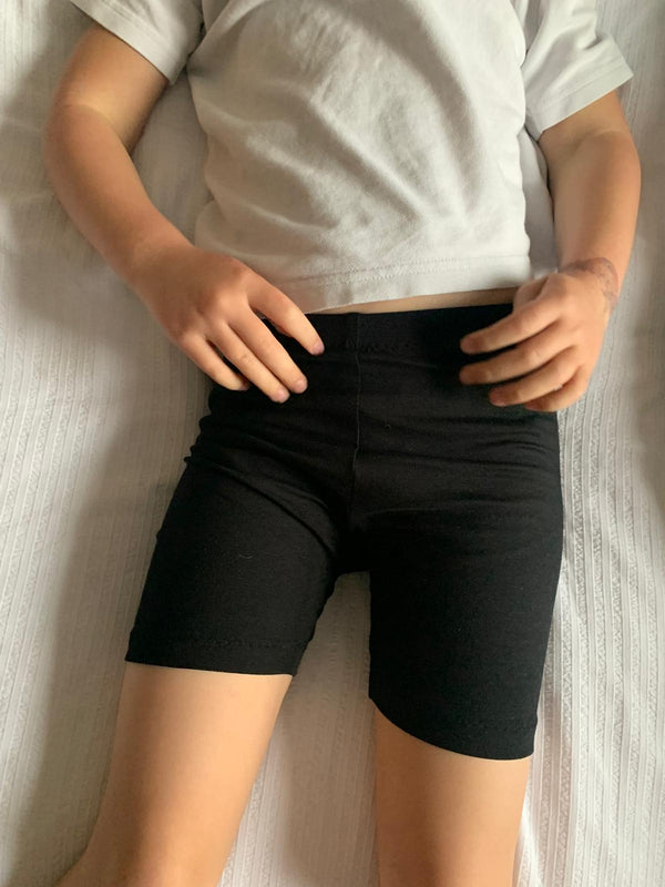 Black Children's Cycling Style Shorts