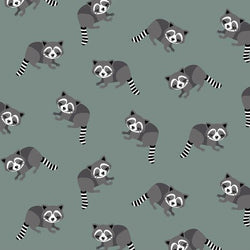 Sage Raccoons Baby and Children's Long Sleeved Tee
