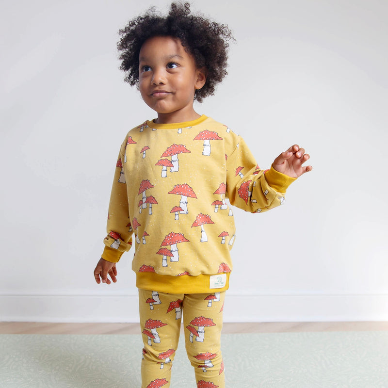 Ochre Toadstools Baby and Children's Sweater