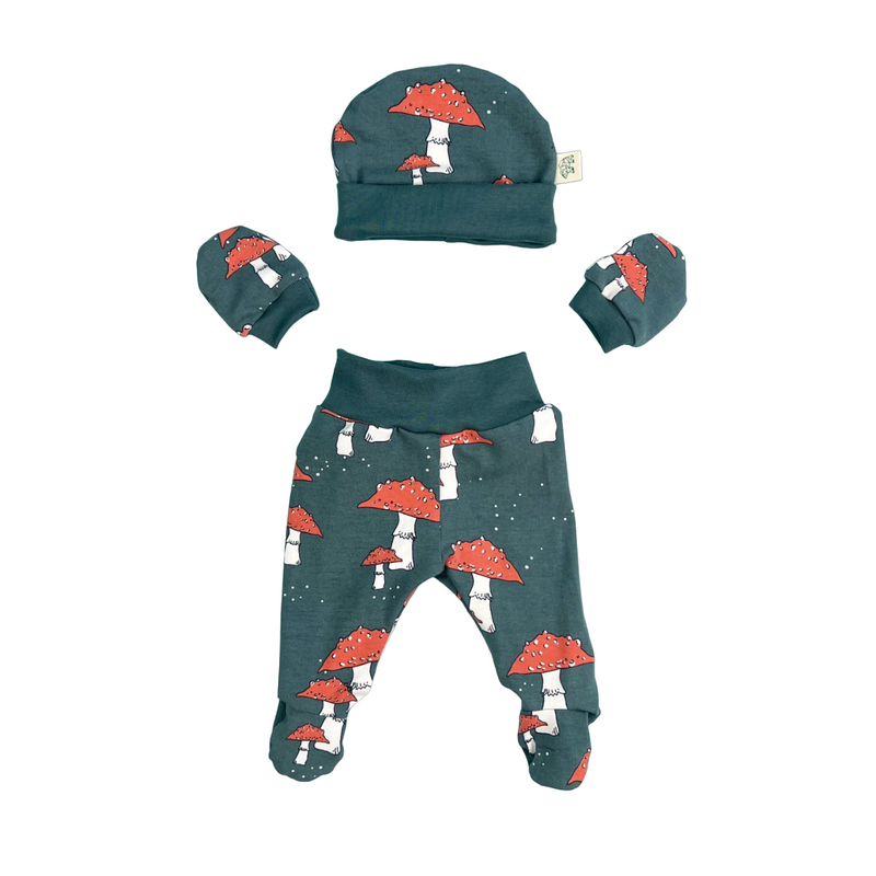 Pine Toadstools Newborn Baby Set