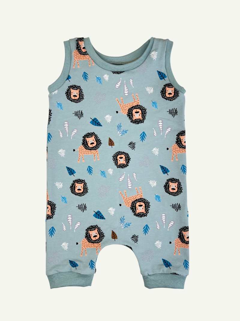 Mint Lions Baby and Children's Short Romper