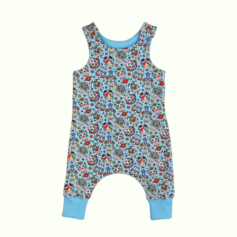 Halloween Sugar Skulls Baby and Children's Romper
