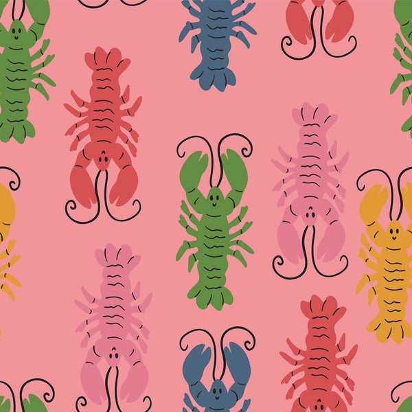 Pink Lobsters Newborn Baby Set