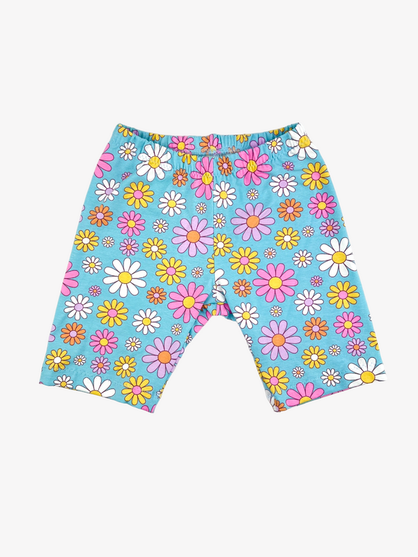 Aqua Flowers Baby and Children's Shorts