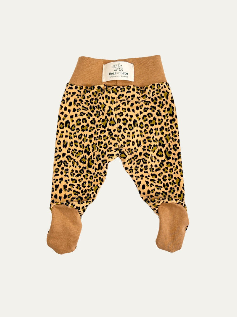 Yellow Leopard Print Newborn Baby Set