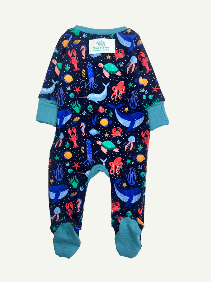 Under the Sea Baby and Children's Zip Sleepsuit