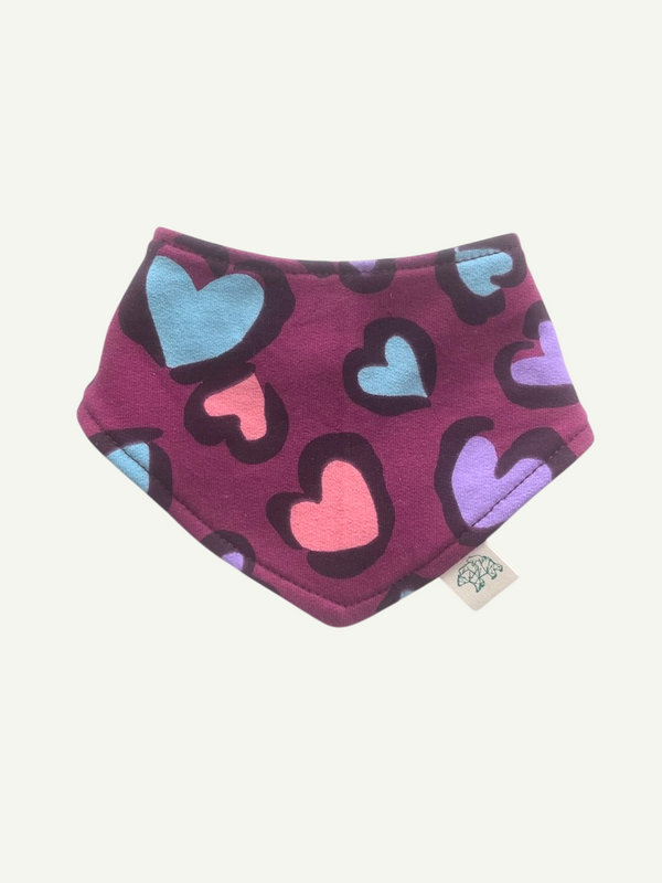 Leopard Print Hearts Baby and Children's Bib