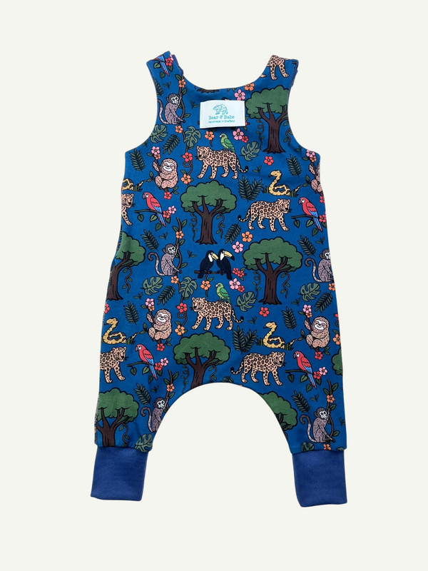 Blue Rainforest Baby and Children's Romper