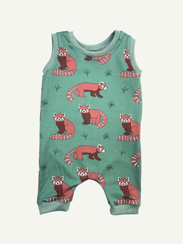 Red Pandas Baby and Children's Short Romper