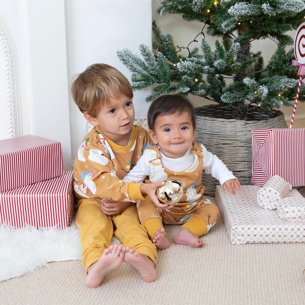 Ochre Snowmen Baby and Children's Romper