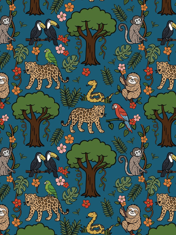 Blue Rainforest Baby and Children's Long Sleeved Tee
