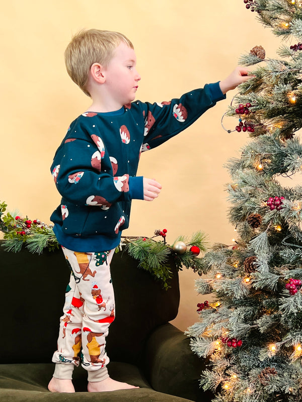 Merry Woofmas Baby and Children's Leggings