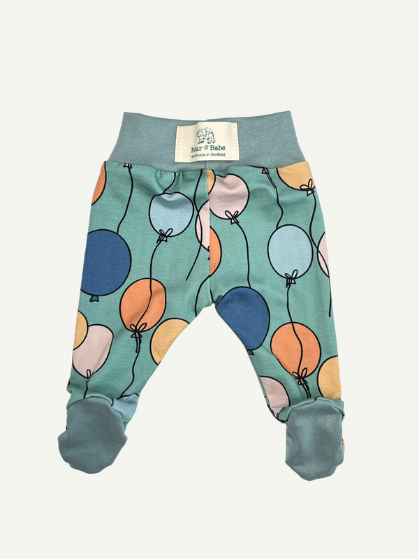 Birthday Balloons Baby and Children's Footed Leggings