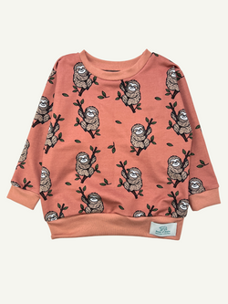 Tan Sloths Baby and Children's Sweater
