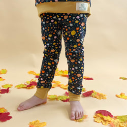 Navy Floral Fruits Baby and Children's Leggings