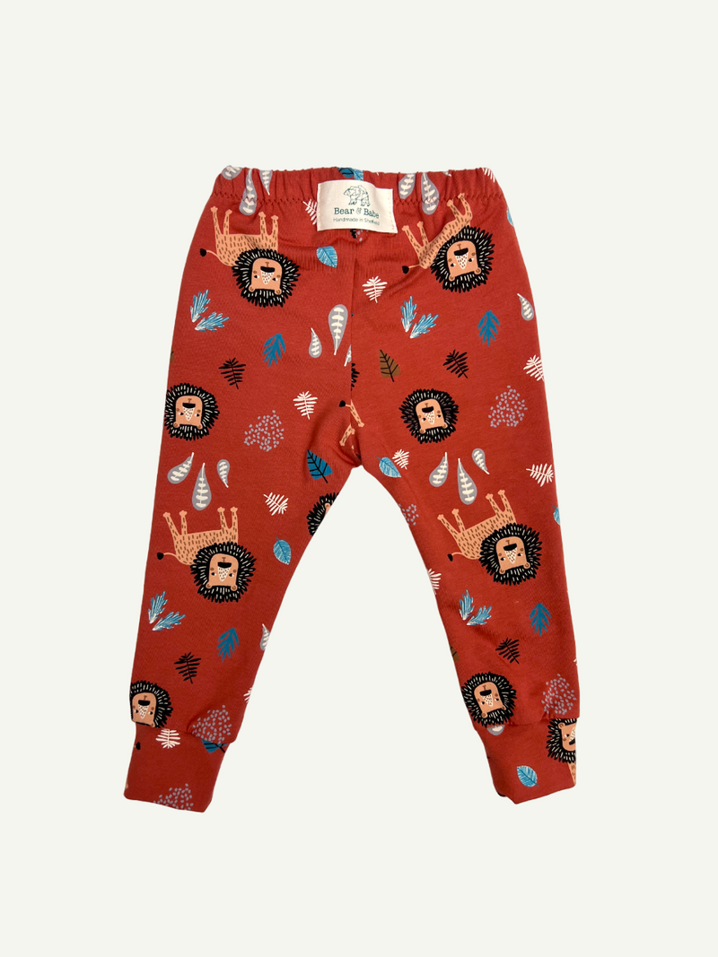 Rust Lions Baby and Children's Leggings