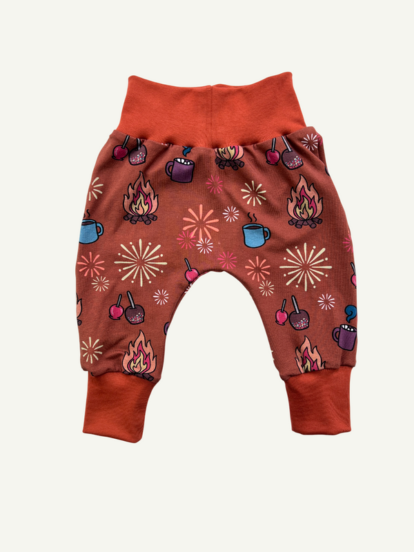 Rust Bonfire Night Baby and Children's Harem Pants