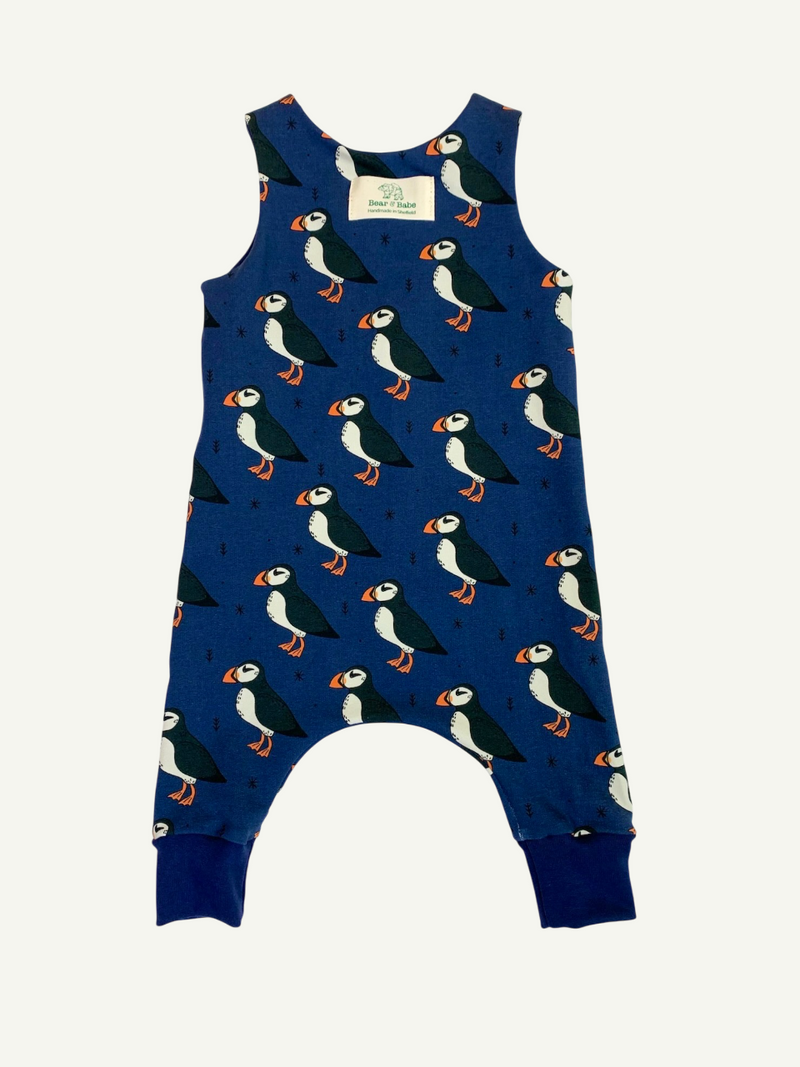 Blue Puffins Baby and Children's Romper