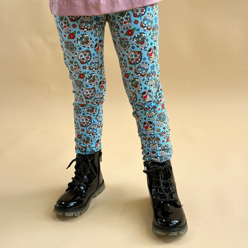 Halloween Sugar Skulls Baby and Children's Leggings