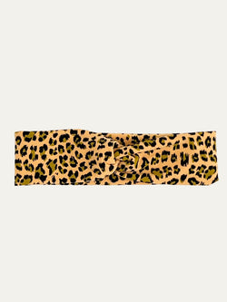 Yellow Leopard Print Baby and Children's Twist Headband