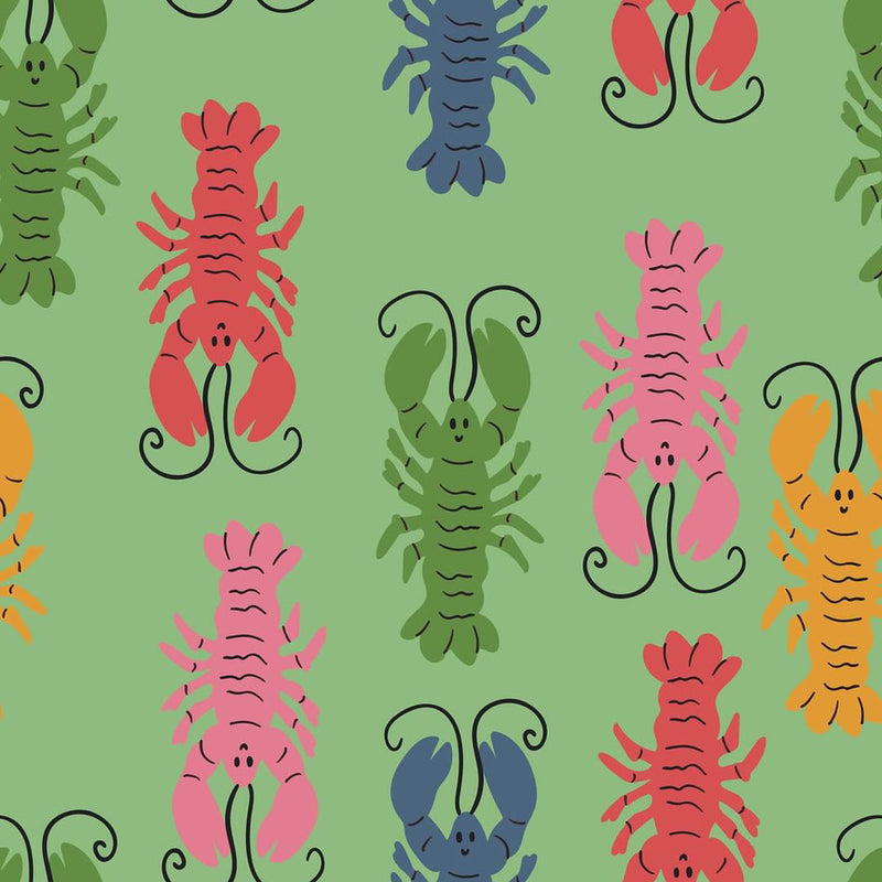 Green Lobsters Baby and Children's Bib