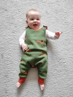 Green Sausage Dogs Baby and Children's Romper