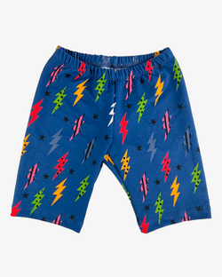 Navy Lightning Bolts Baby and Children's Shorts