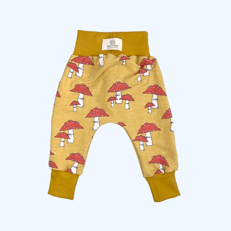 Ochre Toadstools Baby and Children's Harem Pants