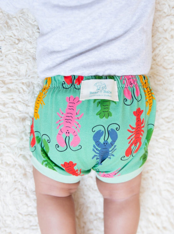Green Lobsters Baby and Toddler Bummies