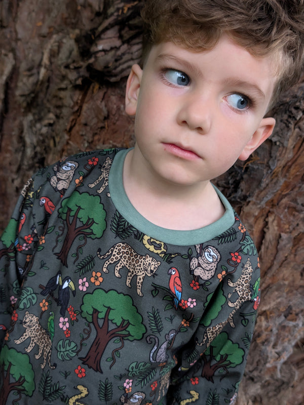 Green Rainforest Baby and Children's Sweater