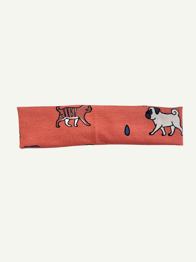 Orange Raining Cats & Dogs Baby and Children's Twist Headband