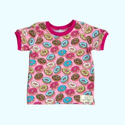 Pink Donuts Baby and Children's T-shirt