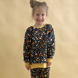 Navy Floral Fruits Baby and Children's Sweater