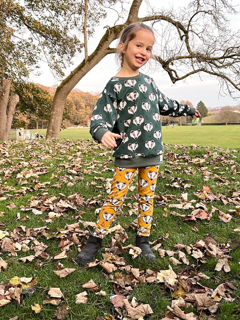 Green Badgers Baby and Children's Sweater