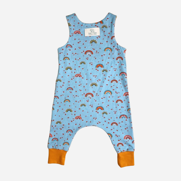 Leopard Print Rainbows Baby and Children's Romper