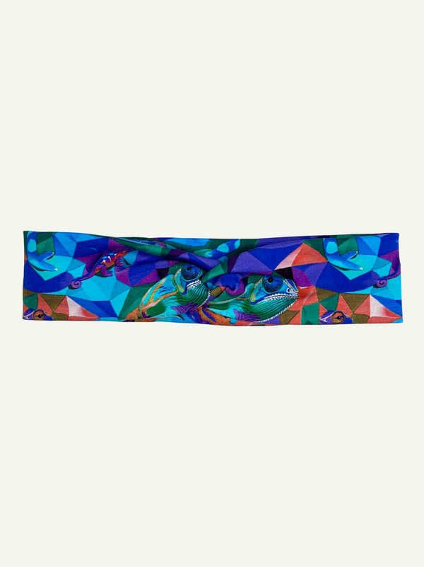 Geo Chameleons Adult's Twist Headband