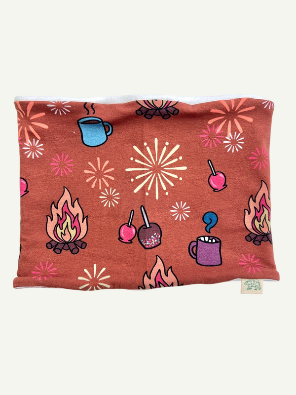Rust Bonfire Night Baby and Children's Snood