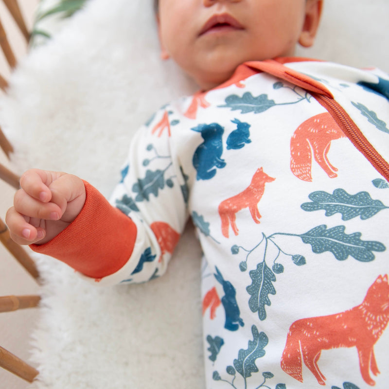 Fox & Rabbit Baby and Children's Zip Sleepsuit