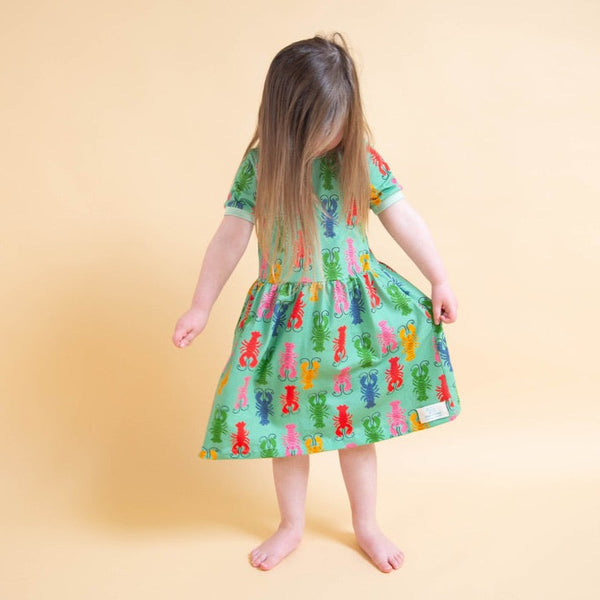 Green Lobsters Baby and Children's Dress