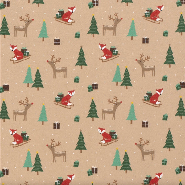 Christmas Fox Baby and Children's Hooded Romper