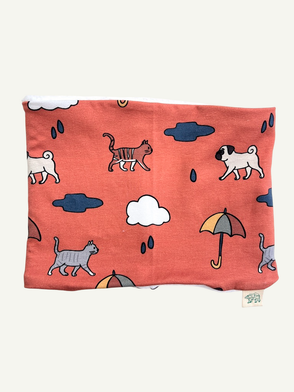 Orange Raining Cats & Dogs Baby and Children's Snood