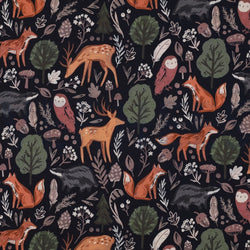 Navy Forest Animals Adult Joggers