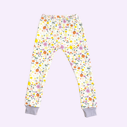 Cream Floral Fruits Baby and Children's Leggings